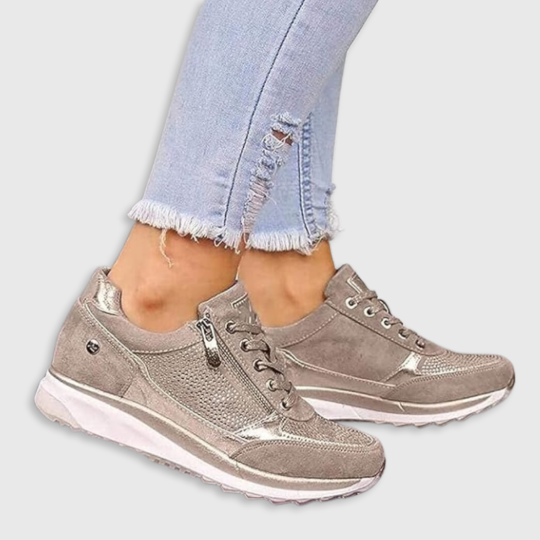 Ginette | Zip-Up Comfort Sneakers