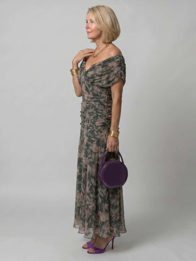 Violet - Off-Shoulder Flow Maxi Dress