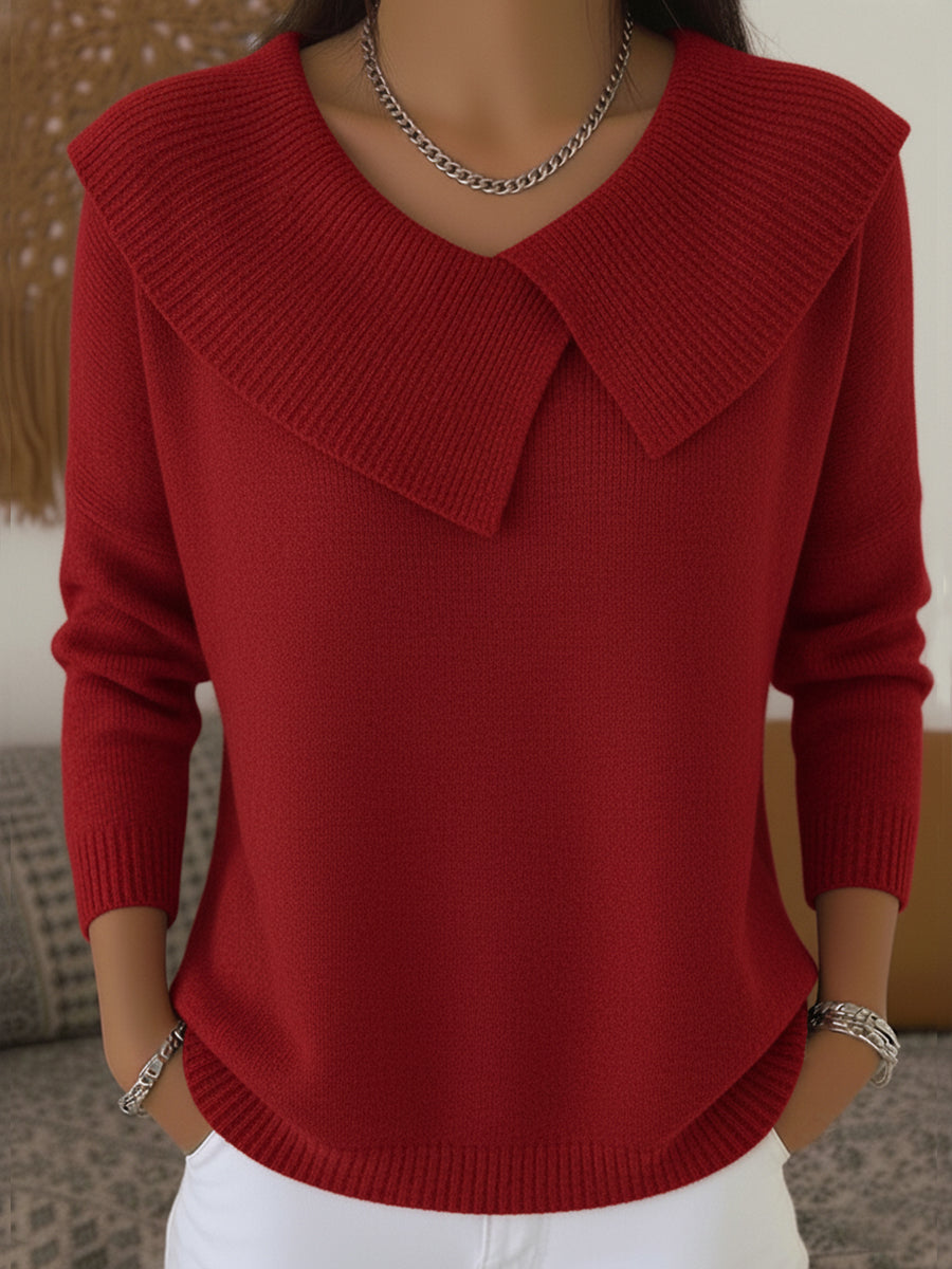 Ivy - Warm Jumper with Soft Collar
