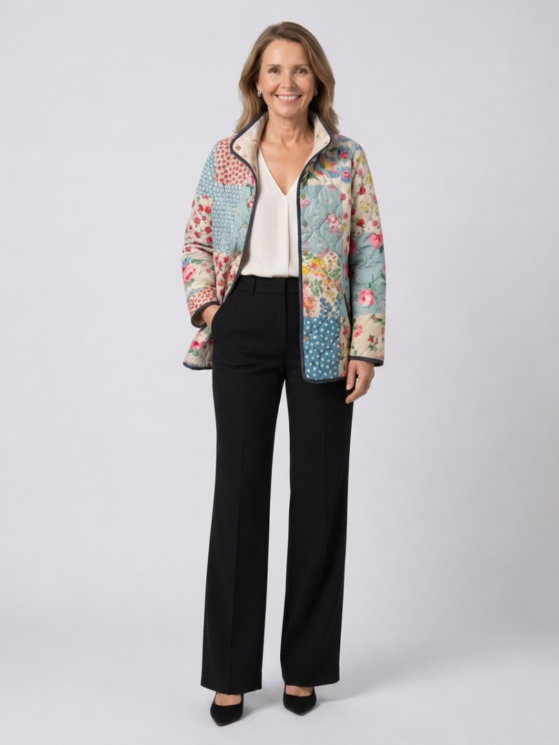 Liora | Charming Floral Quilted Jacket
