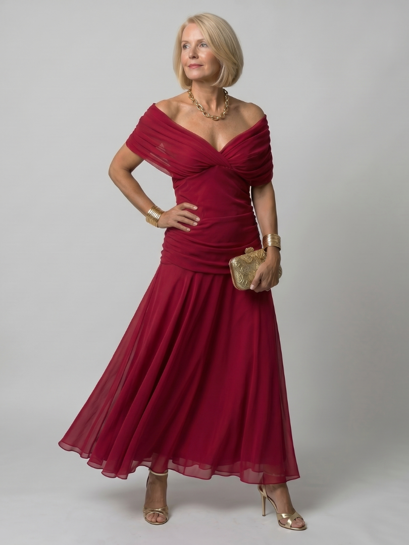 Violet - Off-Shoulder Flow Maxi Dress