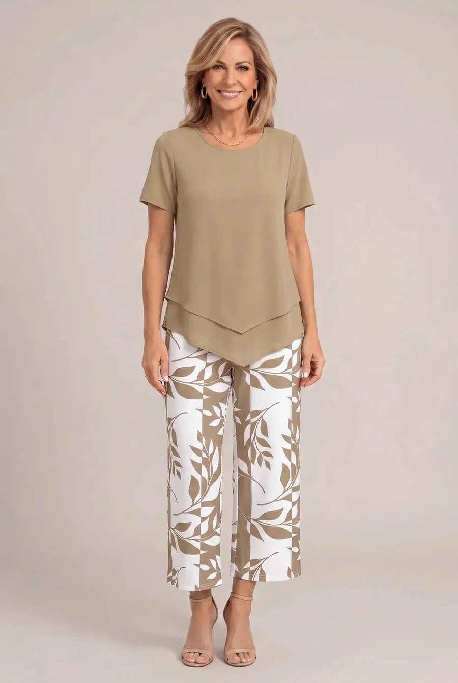 Aeryssa - Tailored Two-Piece Wide Leg Set